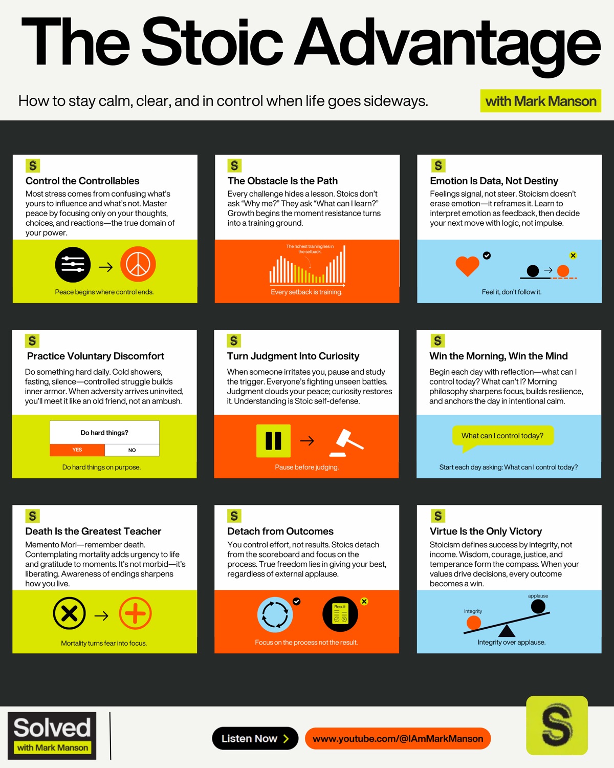 The Stoic Advantage — a Hyper-Visual for Mark Manson